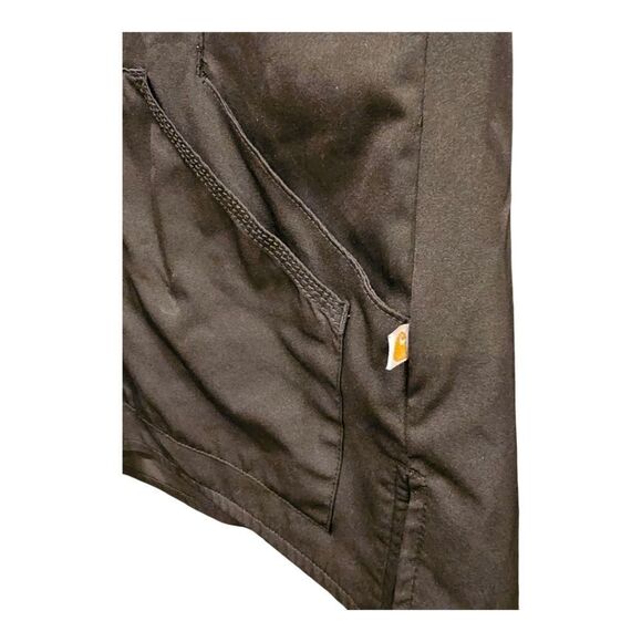 CARHARTT Women's Black Multi-Pocket V-Neck Scrub Top - Size Medium - Picture 5 of 8